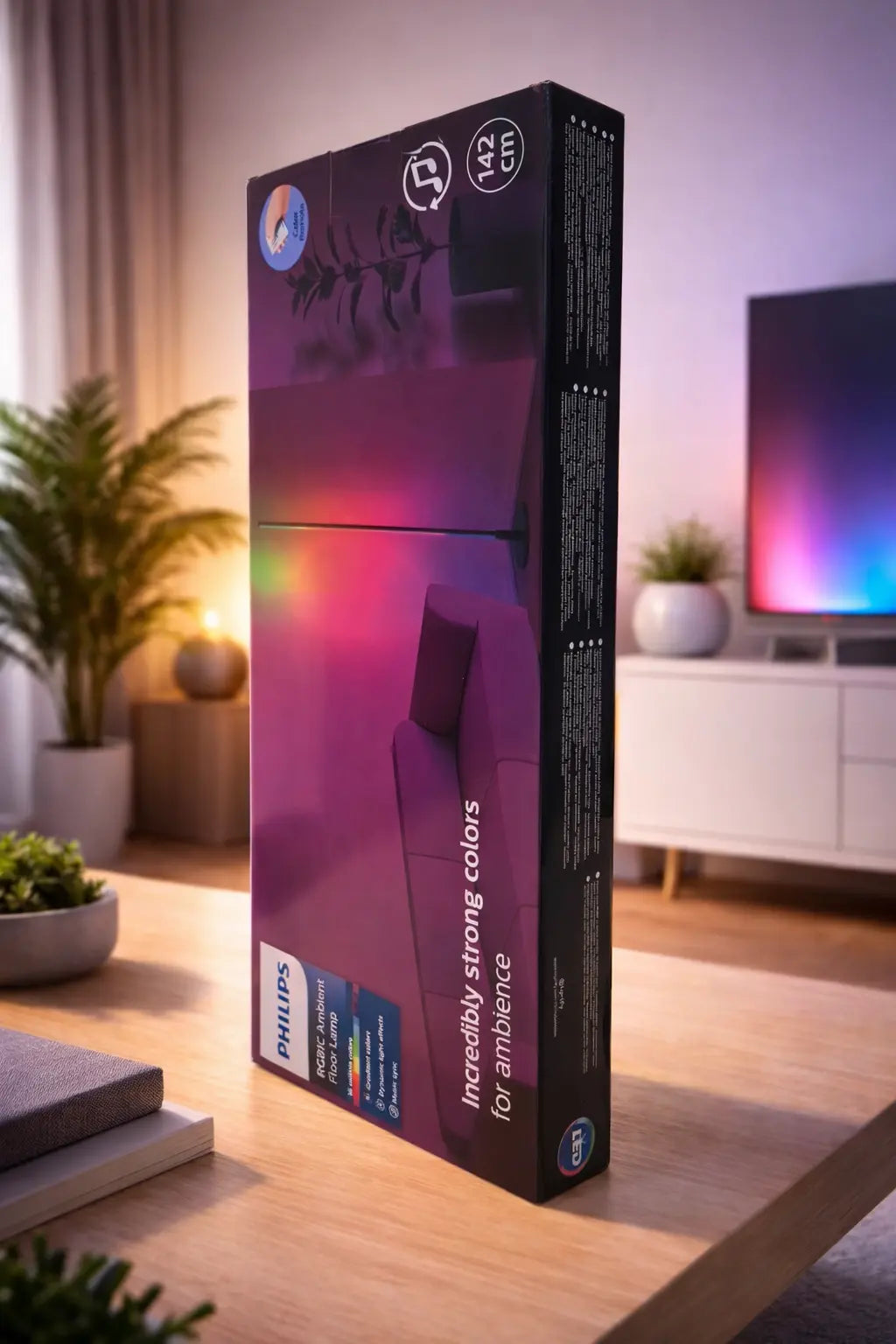 Philips Floor Lamp 142cm Remote Controle