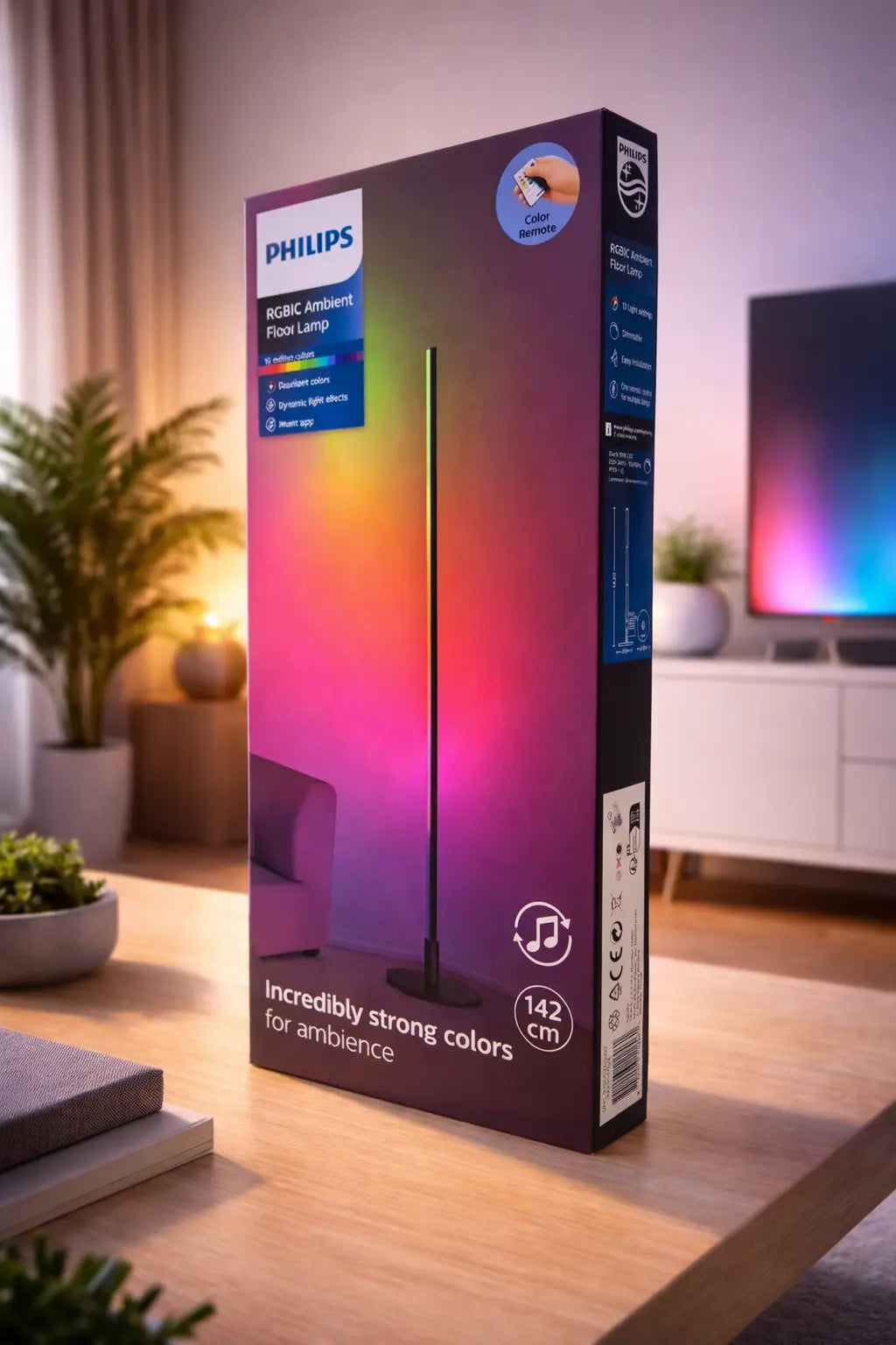 Philips Floor Lamp 142cm Remote Controle